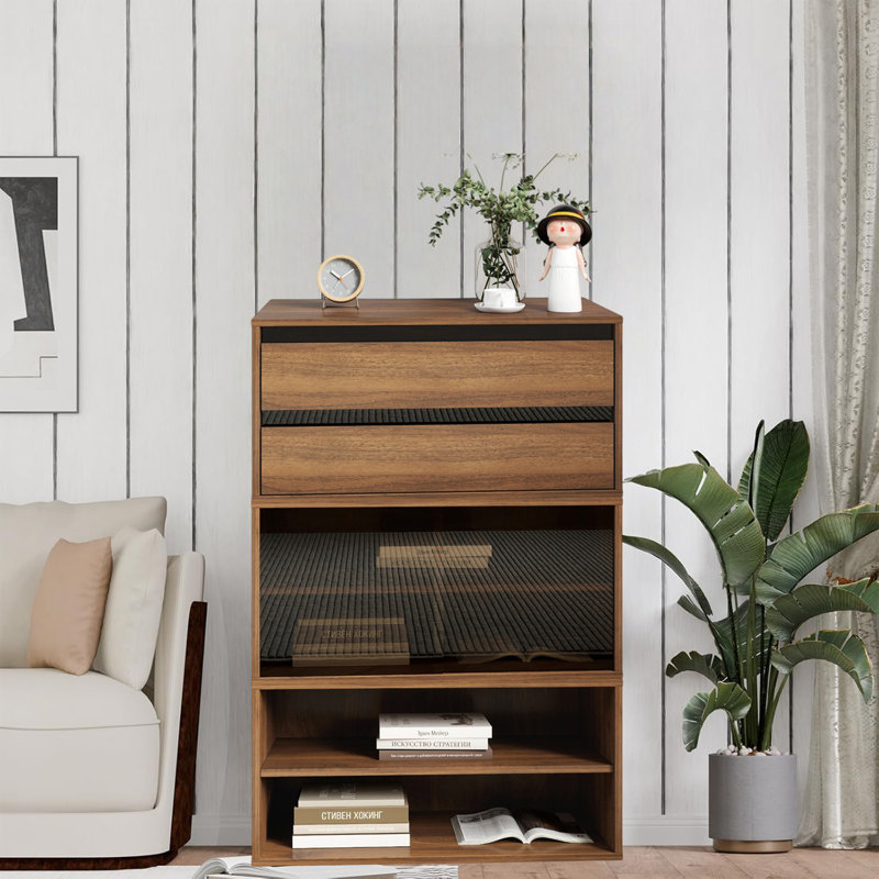 3 Peice Modular Office Storage Cabinet, Stackable Cabinet, Multifunctional Storage Cabinet With Flexible Combinations