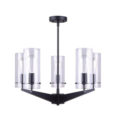 Lustre classique/traditionnel ombré 5 lumières Omak