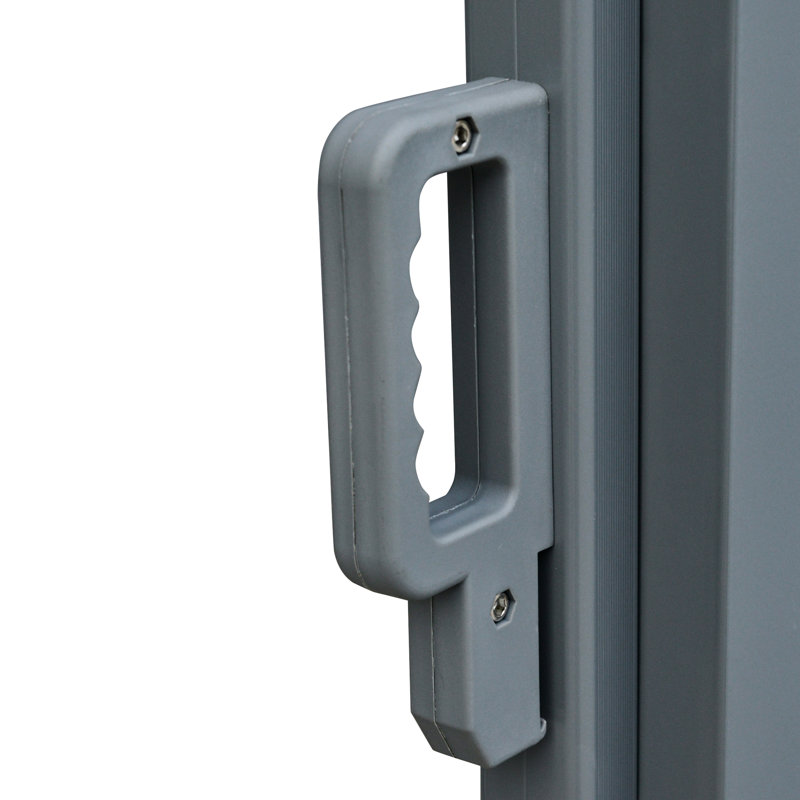 Double auvent rétractable pour la cour arrière - - Écran et fabrication en acier à enroulement automatique, cloison latérale noire, tissu de résistance de 20 pi avec