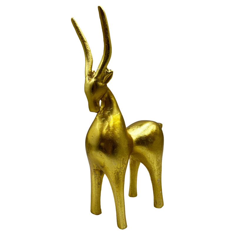 Goat – Pettry Animals Figurines & Sculptures, Gold