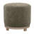 Mid-Century Modern Swivel Ottoman with Wood Base-557060779