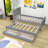 Twin 2 Drawers Platforms Bed with Trundle-1569645549