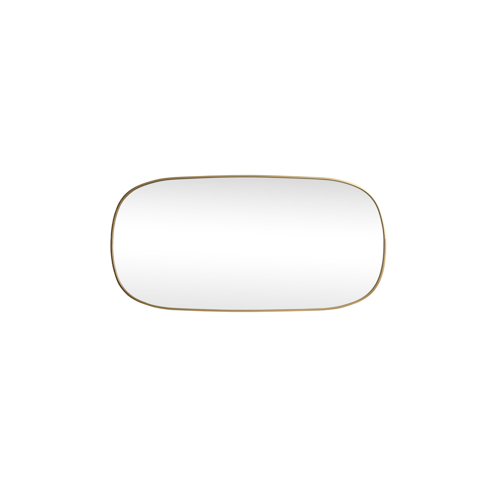 Bertin Metal Oval Wall Mirror, 60"  x 30" , Brass
