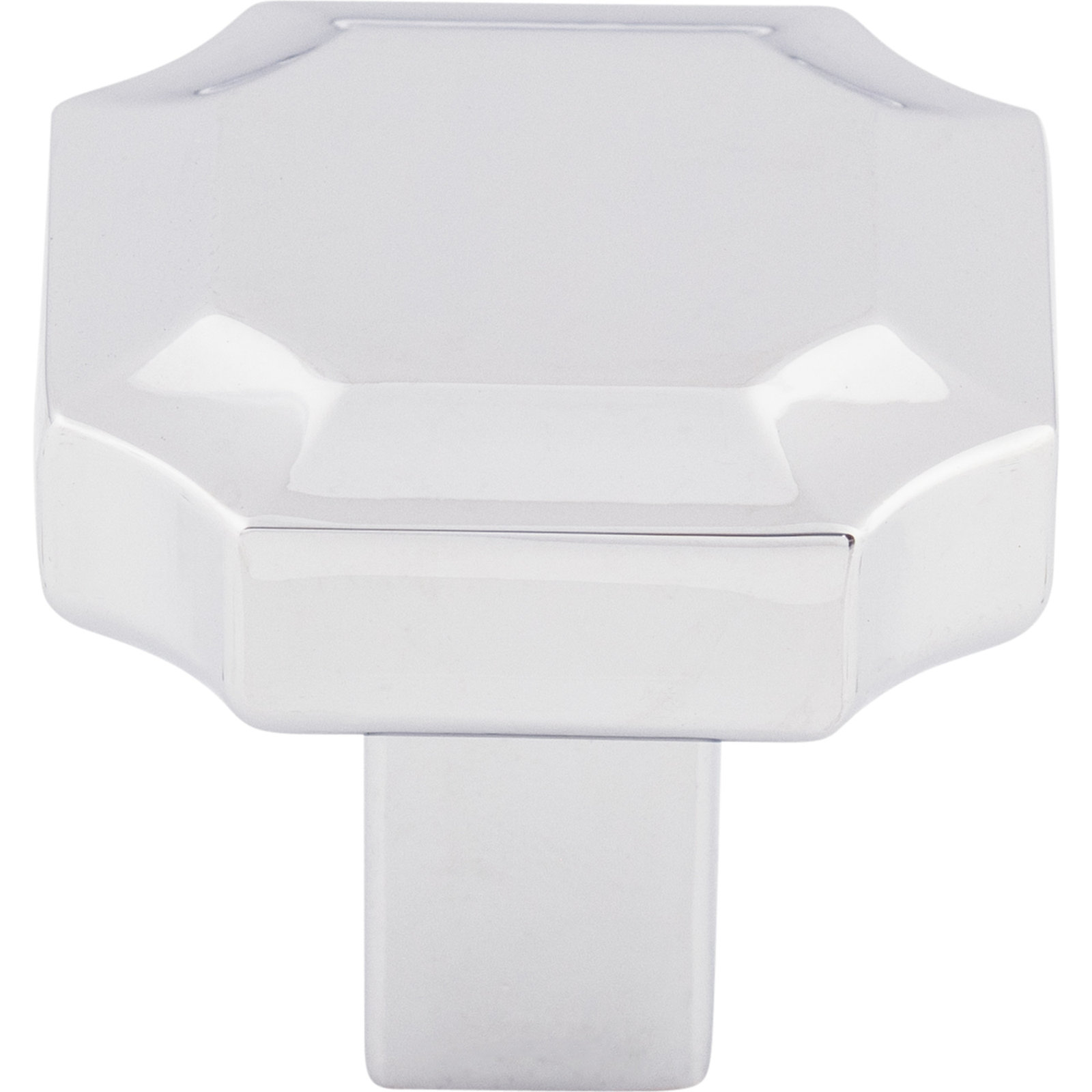 Davenport 1 1/4" Length Geometric Knob, Polished Chrome