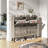 Rustic 16 Pair Shoe Storage Cabinet with Barn Door Design, Entryway Shoe Cabinet-445026911