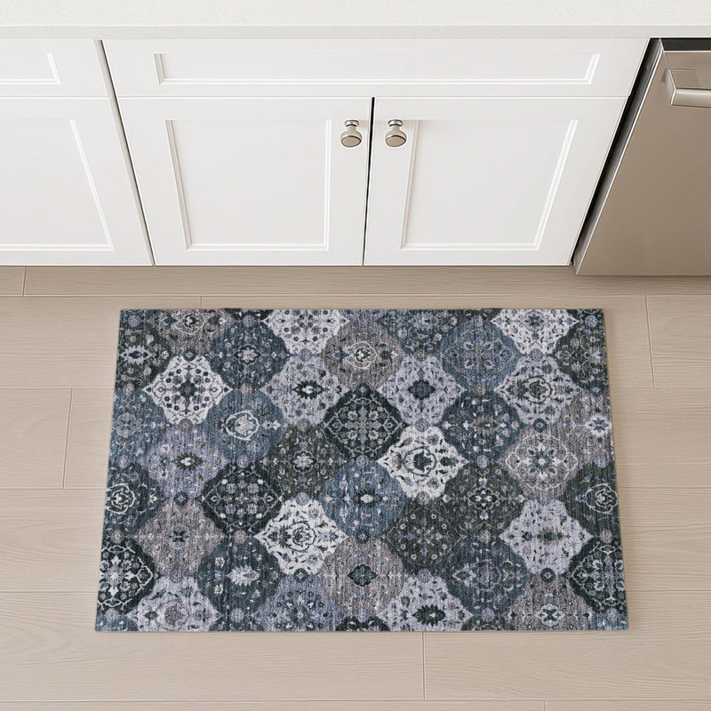 Machine Washable Indoor/Outdoor Matteson ACN2292 Panel Rug, Rectangle 1'8" x 2'6"