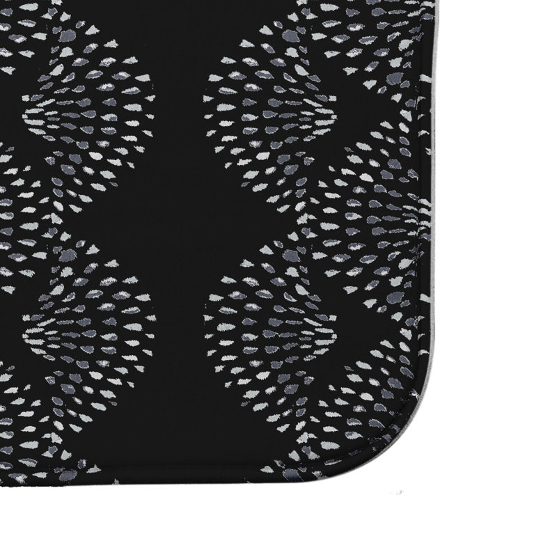 Tapis de bain Hiawassee, l 17 po x L 24 po, Noir