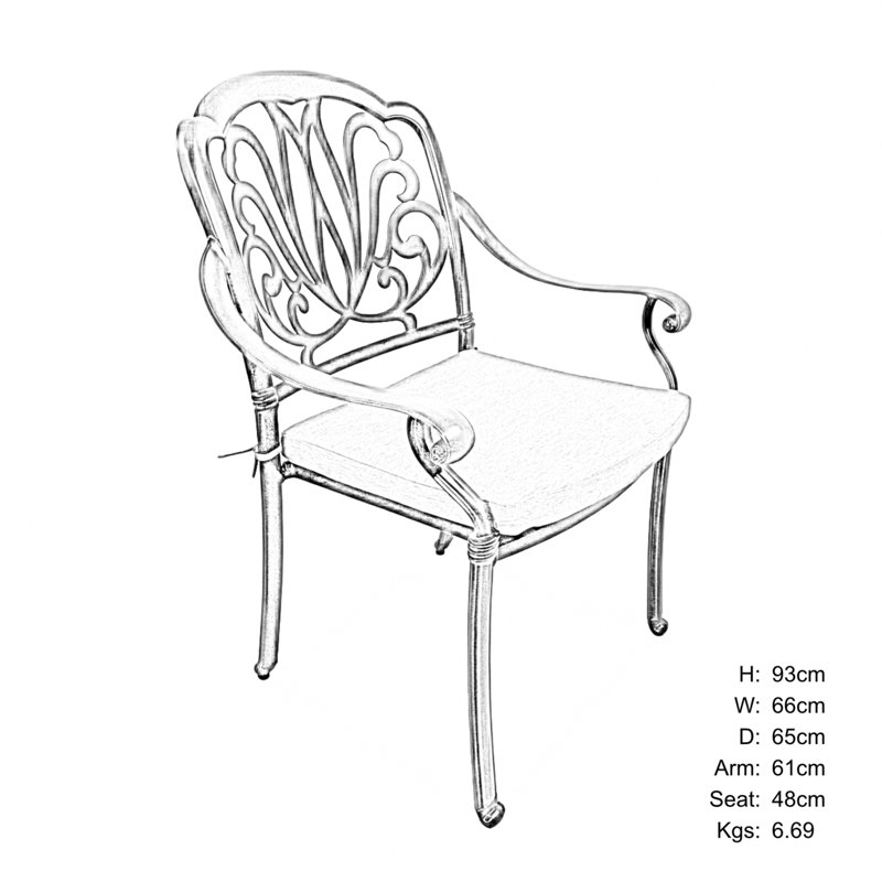Stacking Patio Dining Armchair