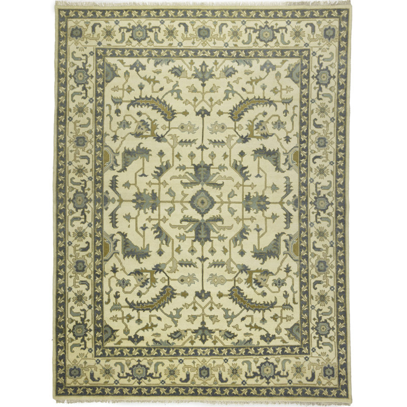 Tapis oriental crème Oushak Chobi