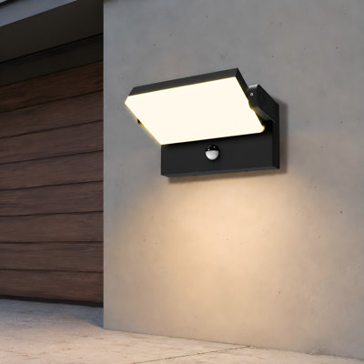 20W/40W/55W Outdoor LED Motion-Sensor Flood Wall Lights with 3CCT 3000K/4000K/6500K, 360° Rotation, Aluminum Housing and IP65 Protection