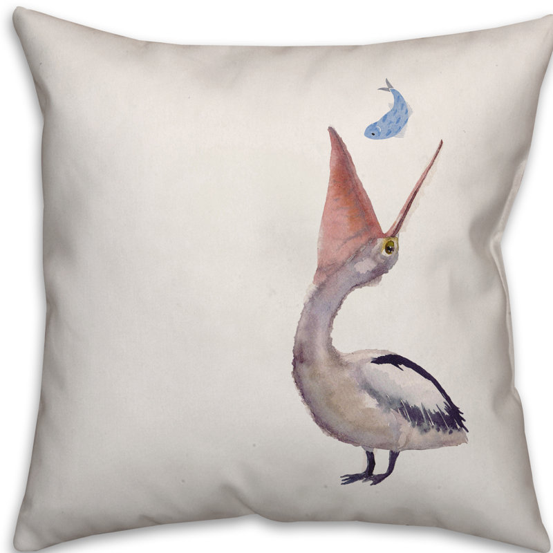 Floral Throw Pillow, 16" x 16"