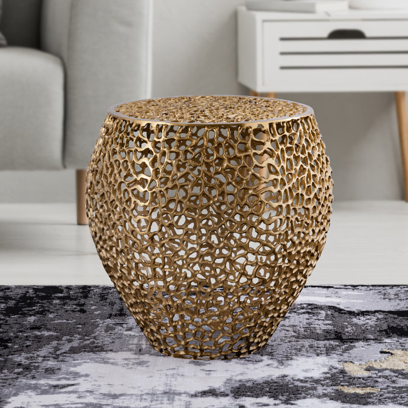 Katsumasa End Table, Gold