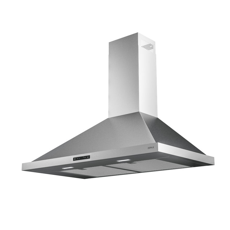 Core Zephyr 30" 600 CFM Wall Mount Range Hood with LED Lighting in Stainless Steel