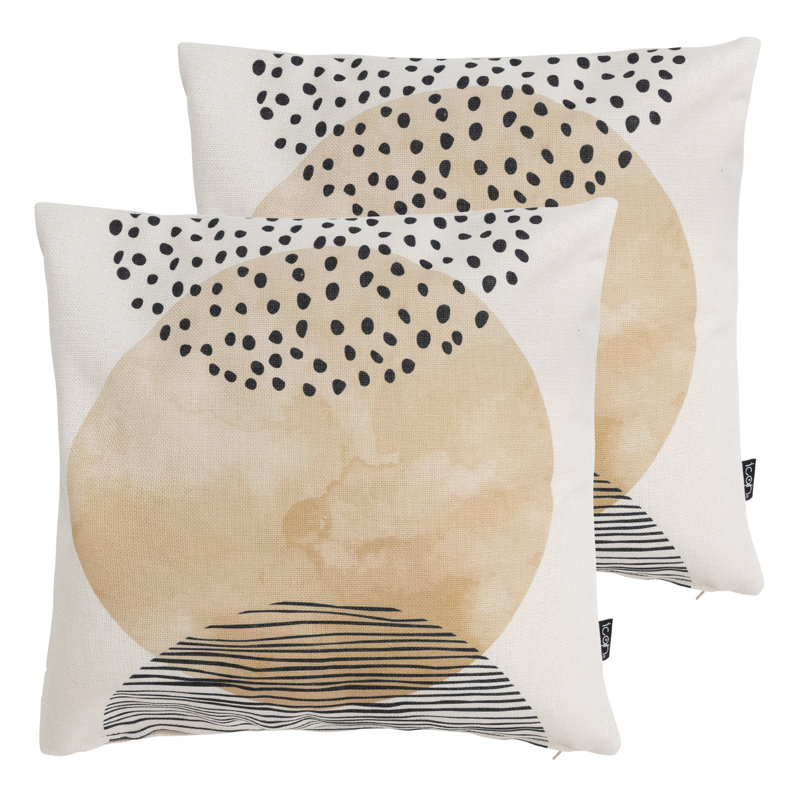 icon Mono Sunset Print Indoor-Outdoor Cushion