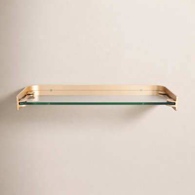 16" Glass Accent Shelf