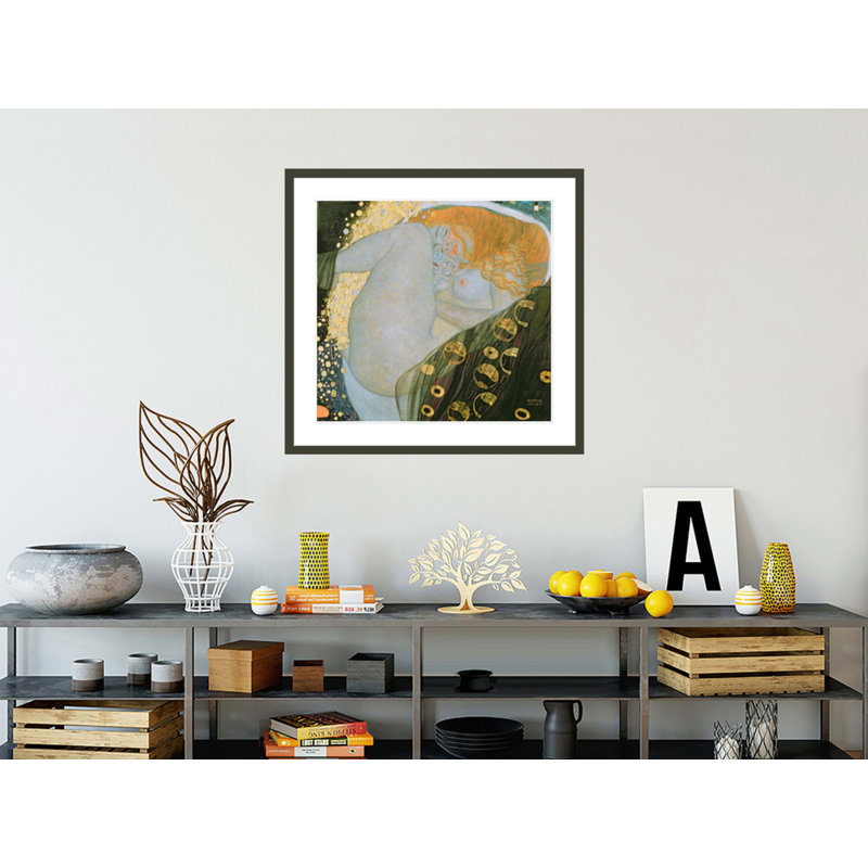 «Danae» par Gustav Klimt, impression giclée encadrée, H 33,5 po x l 35,12 po