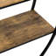 Rustic Industrial Design Demilune Shape Textured Metal Distressed Wood Console Table-114230180