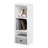Furinno Pasir 3-Tier No Tool Assembly Open Shelf Bookcase, White-118178490