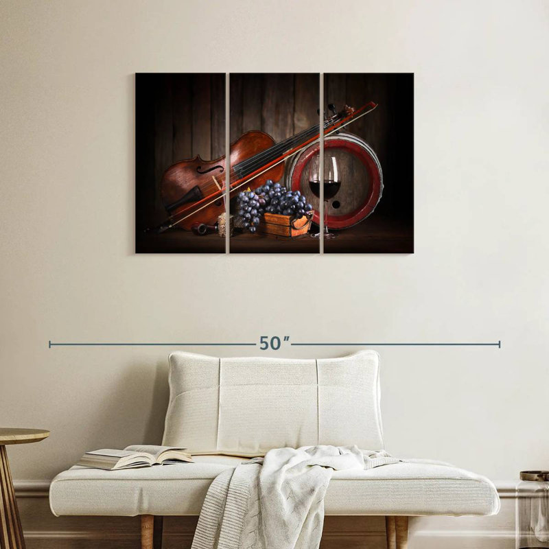 Vin rouge et musique Yarlin, H 24 po x l 38 po