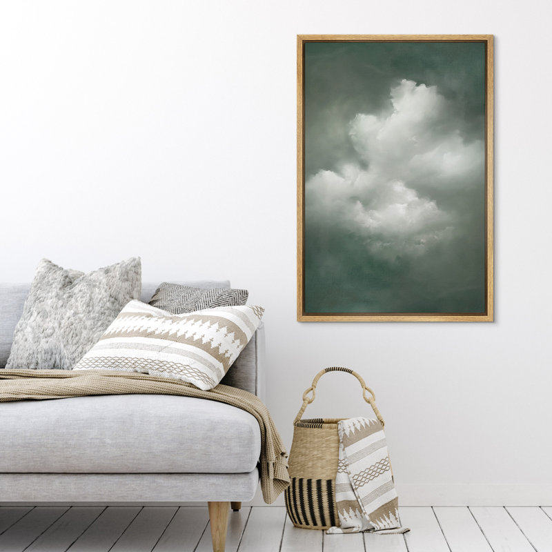 "Cloud formation", impression sur toile - décor de ciel atmosphère pour chambre ou salon, H 36 po x l 24 po, Naturel