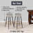 Enchanted White And Blue Marble Pattern - Marble Bar Stools Set Of 2