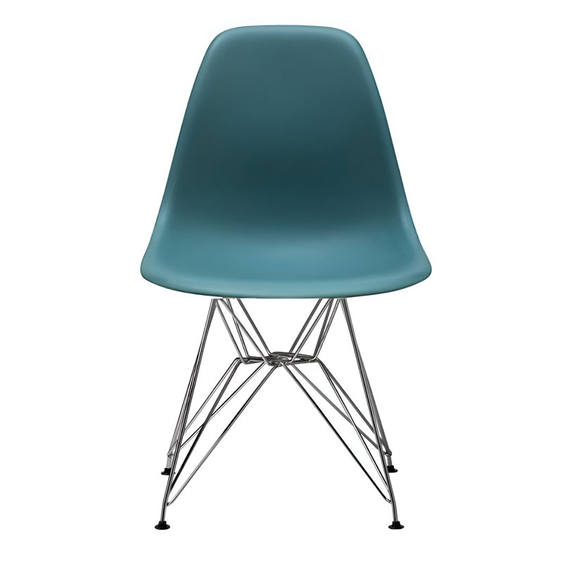 Chaise d'appoint Breanne, Vert, Chrome, 1