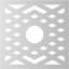Médaillon de plafond à chevron en PVC de qualité architecturale 24 po x 6 1/4 po x P 1/4 po-40714681-40712623