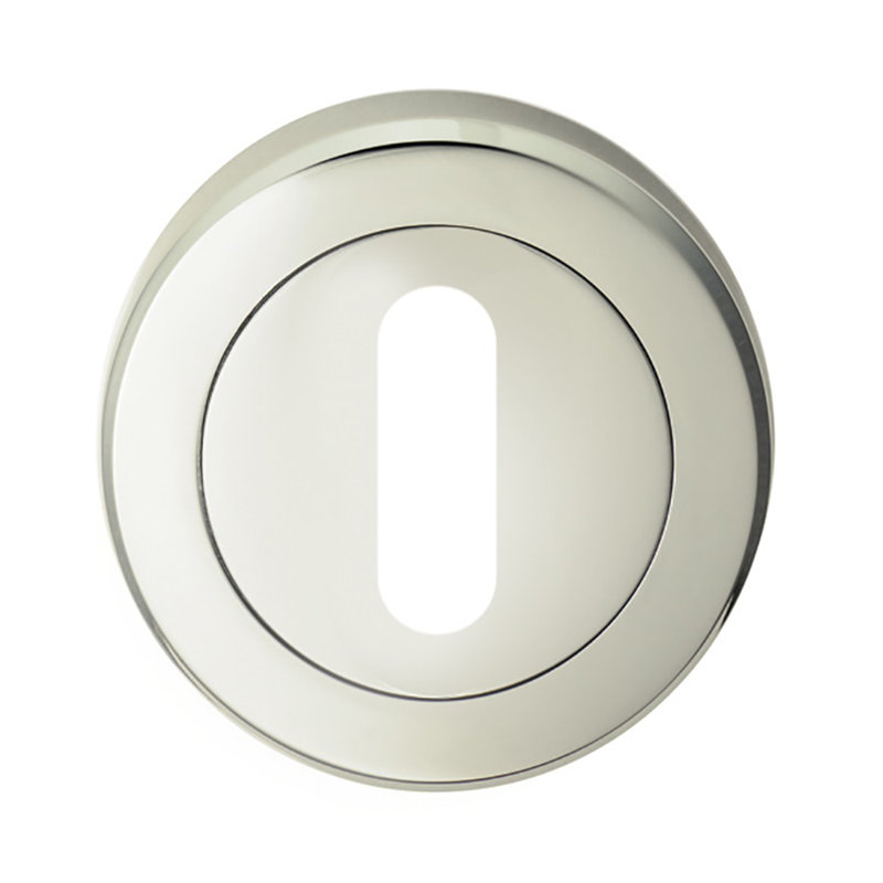Serozzetta Rose / Rosette, Polished Nickel