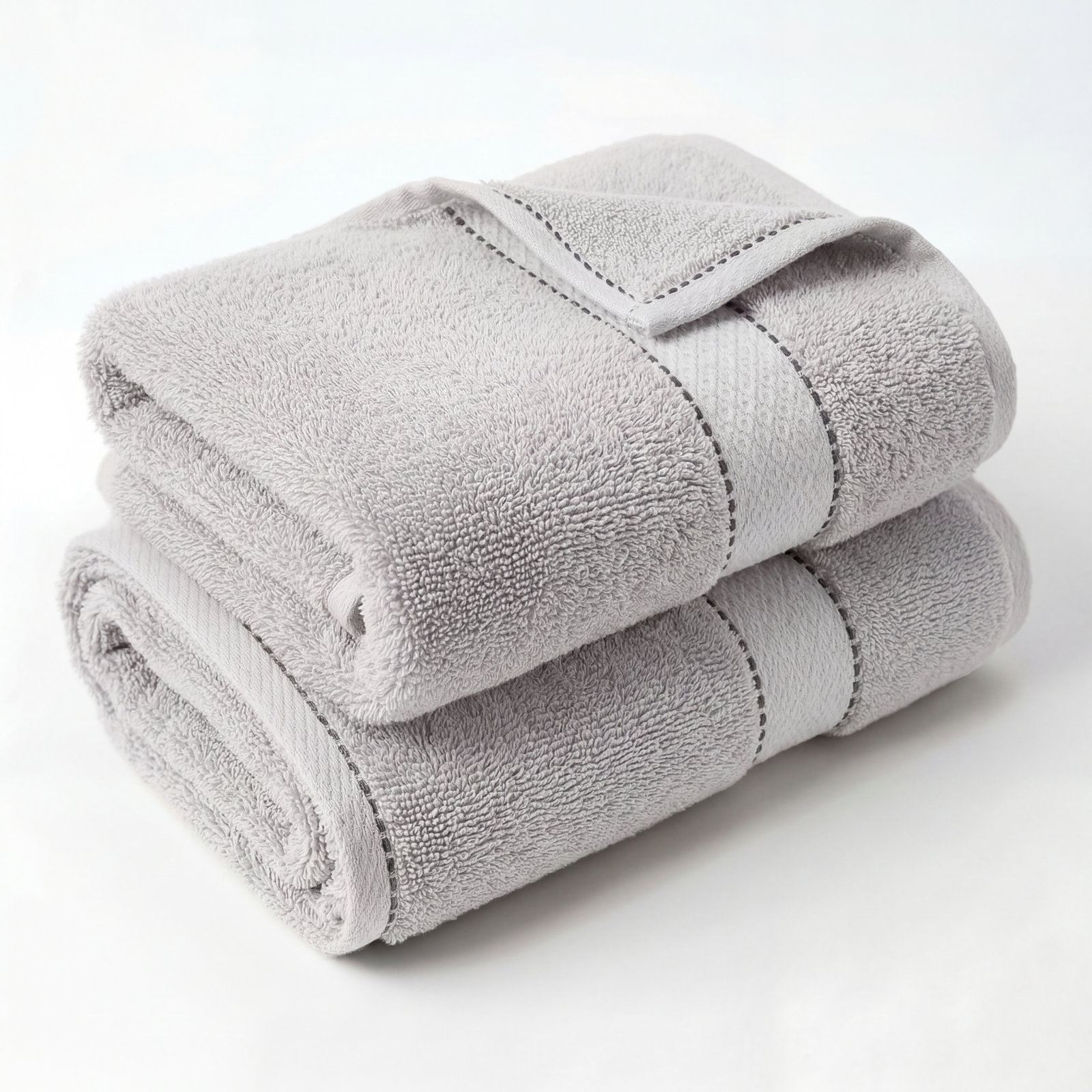 Niles Giza Cotton Bath Towel Set, Platinum