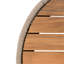 Table basse en bois avec corde et fer - résistant aux intempéries, idéal pour le décor, surface rustique de 26 pouces, nécessitant peu d'entretien