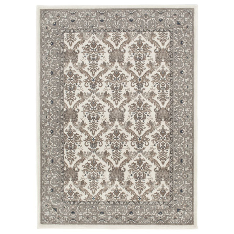 Tapis et tapis de couloir beige Elegante, Rectangle 5 pi 3 po x 7 pi 7 po, Beige