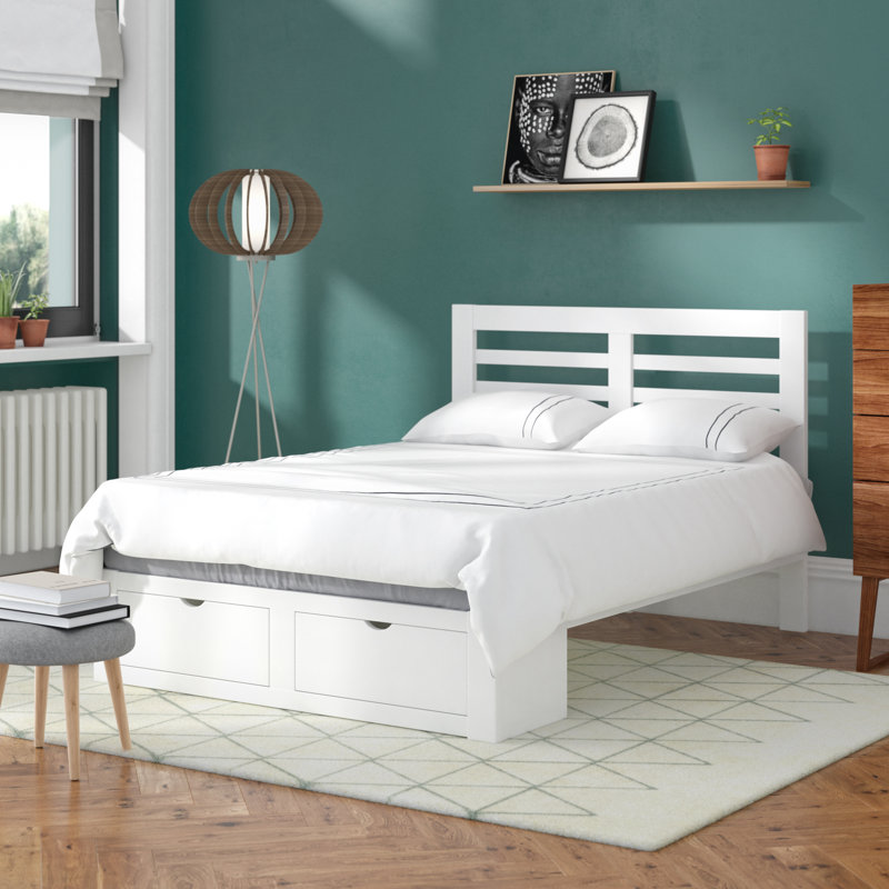 Lara Storage Bed, Single (3'), White
