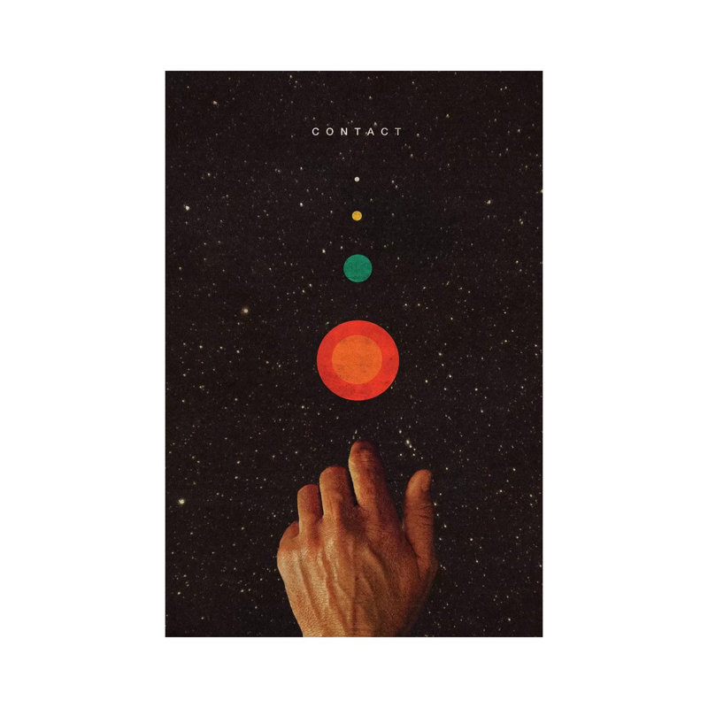 Contact 1 Piece Wall Art on Canvas, 66.04cm H x 45.72cm W x 1.91cm D, Wrapped Canvas