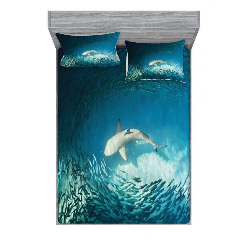 Microfiber Sheet Set, Queen Sheet Set with Fitted Sheet