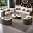 Business Reception Sofa Set in Sober Grey