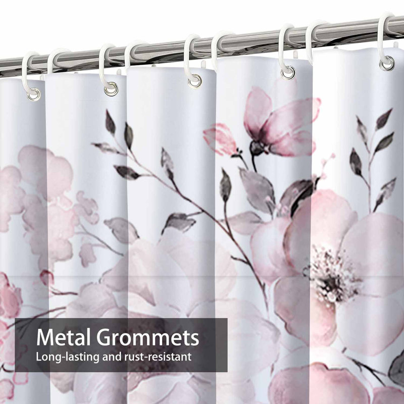 Fleurs décoratives à l'aquarelle avec bourgeons de feuilles florales accueillant une branche avec 12 crochets