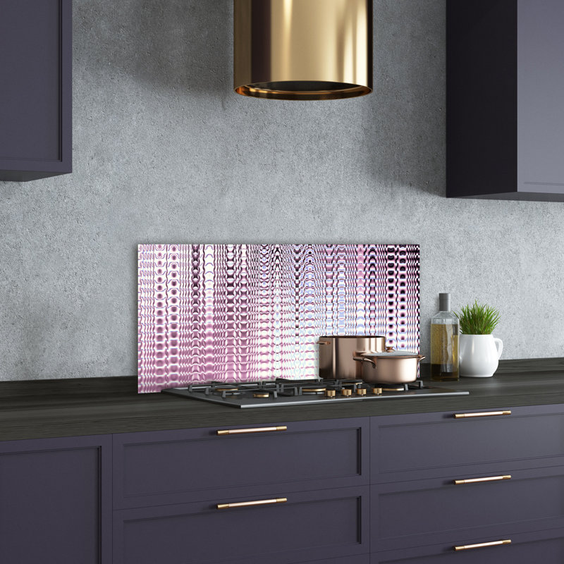 Bhotra 50cm W x 100cm L Glass Peel and Stick Panel