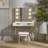 Tabouret de coiffeuse en bois massif Bob