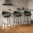 Modern Upholstered Swivel  Bar Stools&Counter stool with Low Back for Kitchen Island-1622227062-1619612968