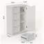 Armoire de salle de bain autoportante Coster, 4 tiroirs et 1 porte Coster, blanc-1759790938