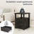 18 Inch Wide Nightstand With Charging Station, Side Table With Open Shelf, 2 Drawers Wood Dresser, End Table For Bedroom & Living Room-606169131-606208167