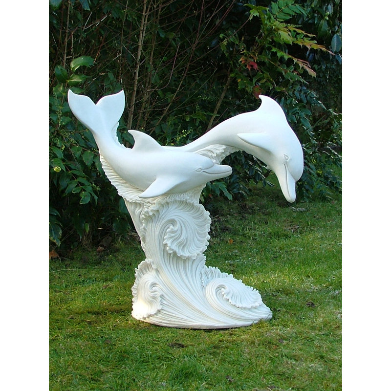  Dolphins Leaping Statue