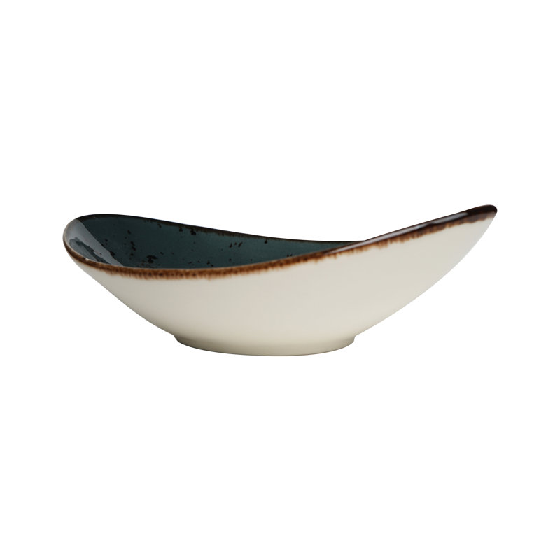 Shirey 250ml Boat Salad Bowl, Dark Grey/Navy Blue
