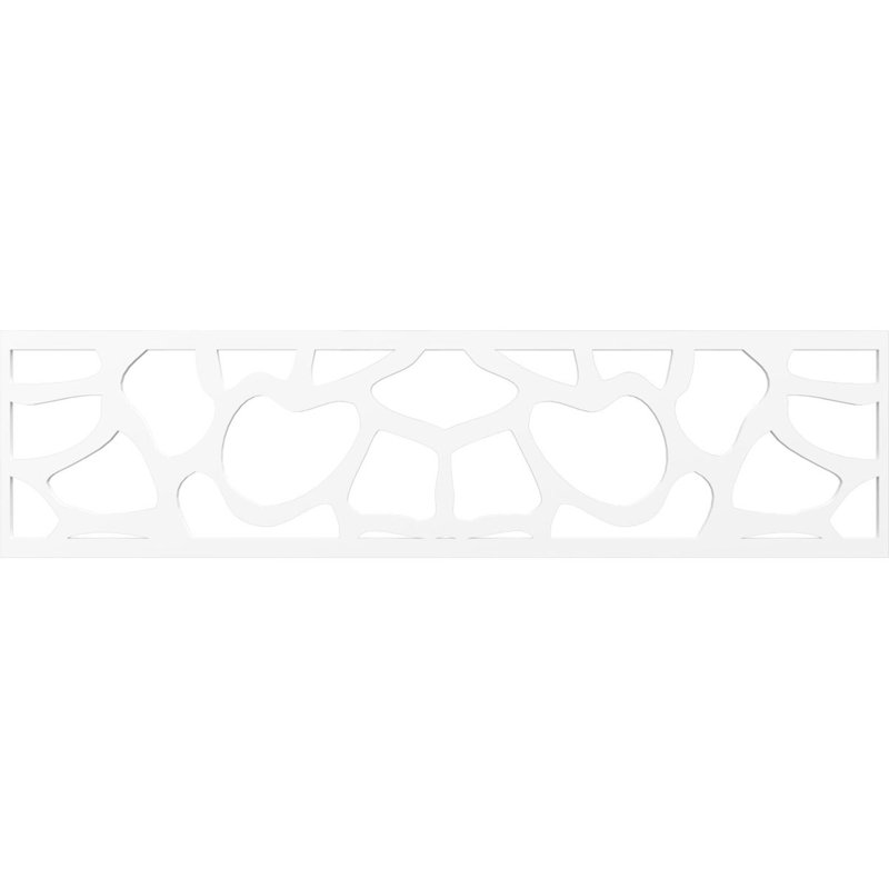 47"W x 12"H x 3/8"T Rochester Fretwork Moulding, Architectural Grade PVC, 12" H x 47" W x 0.38" D, Architectural Grade PVC