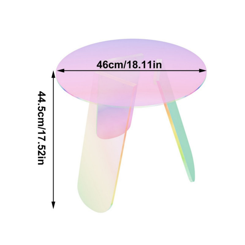 Three Leg Coffee Table with Storage, Multicolour