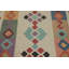 Tapis oriental géométrique en laine Kilim 5 x 11