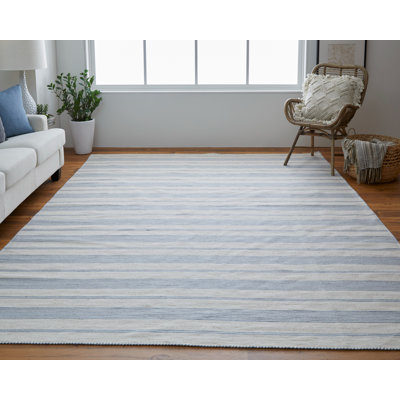 Tapis bleu / ivoire Shastina