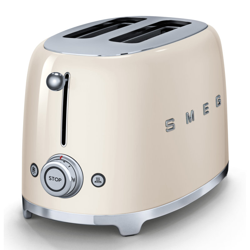 SMEG 50's Retro Style 2 Slice Toaster, Cream