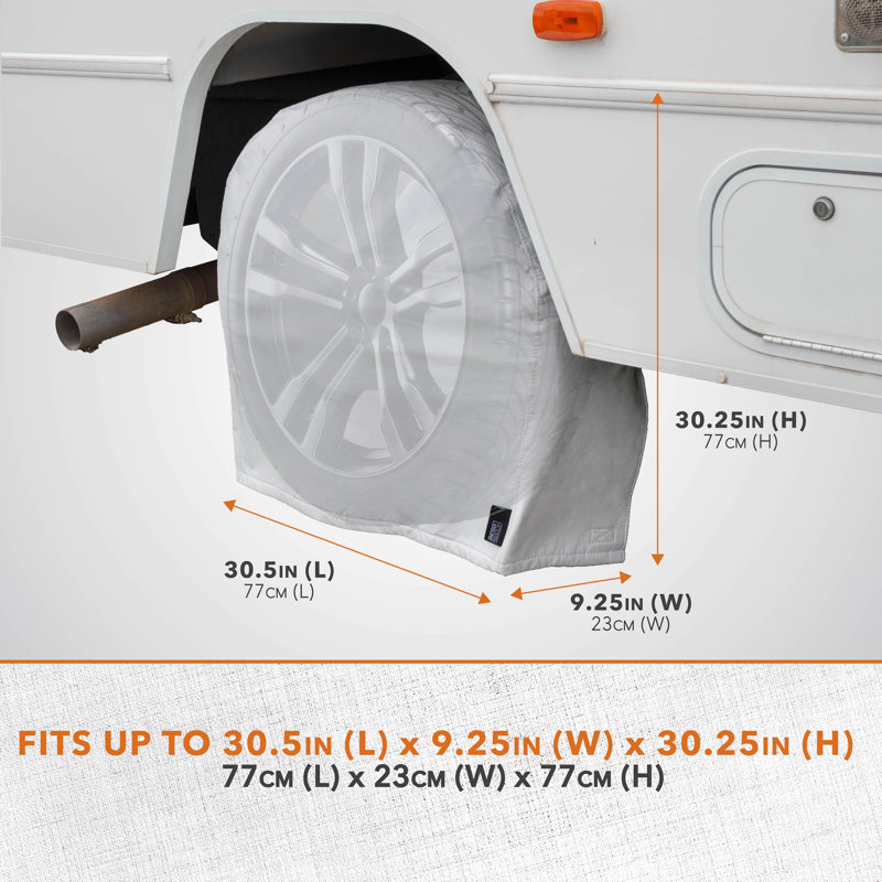 Enjoliveur de roue par Modern Leisure, H 30,25 po x l 9,25 po x P 30,5 po