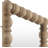 Solid Pine Wood Rectangle Accent Mirror-3121869-1240509